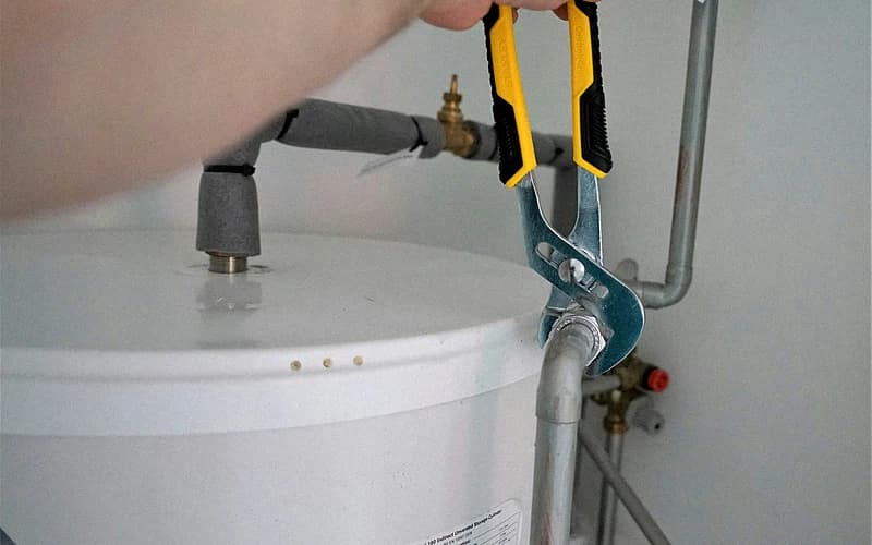 Tank water heater install