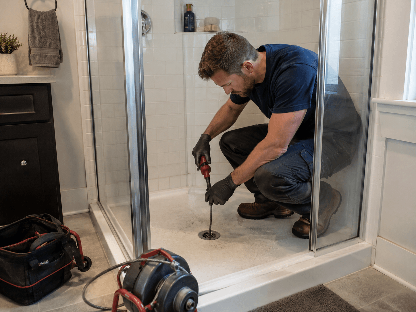 Photo: shower or tub drain