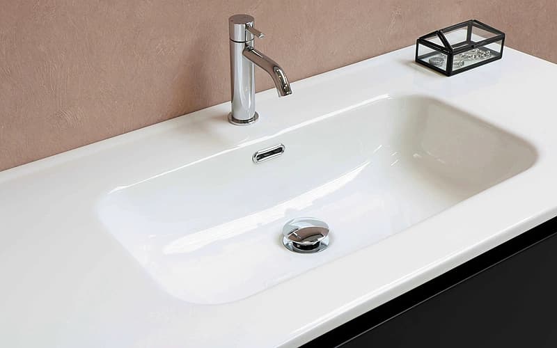Bathroom faucet install